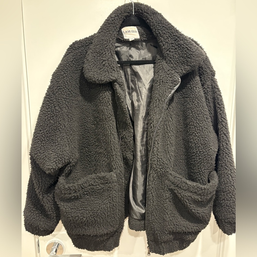 I.AM.GIA Charcoal Fleece Jacket